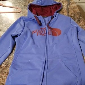 North Face Zip Up Sweatshirt
